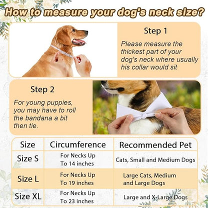 SZEE 2 Pack My Humans are Getting Married Dog Bandanas, Wedding or Engagement Gift for Couples, Dog Wedding Bandanas, Bridal Shower Gifts for Bride, Engagement Party Decorations (White & Black, XL)