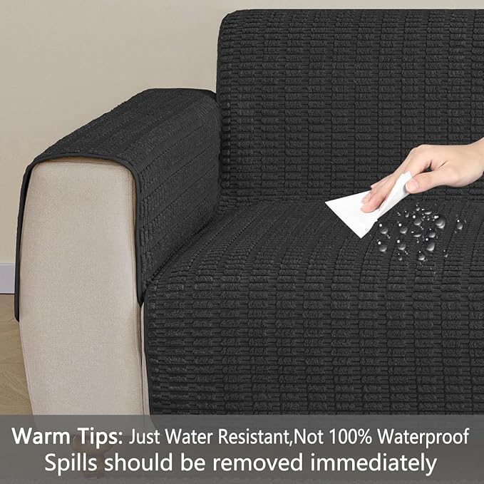 Muamar Dog Bed Cover Sofa Protector,Anti Slip Waterproof Sofa Covers for Living Room Couch Covers,Sofa Mat,Seat Cover, Dog Mat,Pet Pad for Furniture 1 Piece (30x70 inch, Black)