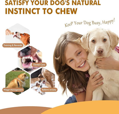 2 Pack Durable Dog Chew Toys for Aggressive Chewers-Puppy Teething Toys, Long-Lasting Dog Bones for Medium & Large Breeds-Indestructible Chew Toys for Dogs to Keep Them Busy & Support Dental Health
