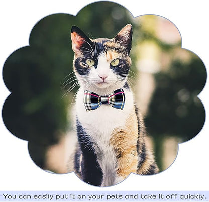 PET SHOW Pet Small Dogs Collar Embellishment Attachment Bow Ties Puppies Cats Collar Charms Accessories Slides Bowties for Birthday Wedding Parties Assorted A Style Assorted B Styles Pack of 5