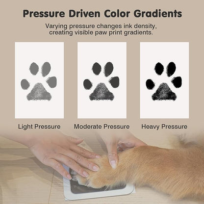 Inkless Paw Print Kit for Dogs,Cats & Babies - Clean Touch Dog Nose & Baby Handprint Kit,Mess Free Dog Paw Print Kit,4-Pcs Ink Pads & 2 Wooden Frames - Keepsake Gifts for Pet Lovers,New Moms