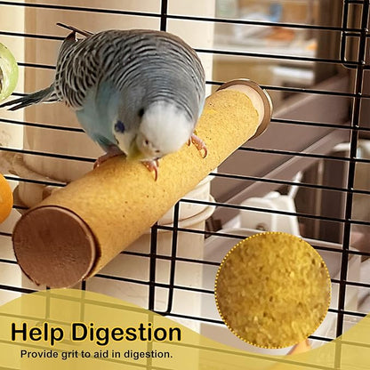 S&X Sanded Perch Covers for Parakeets, Lovebirds, Parrotlets, Finches, Canaries, Large Perch Covers 3/4" Diameter X 9" Long, 3-Pack