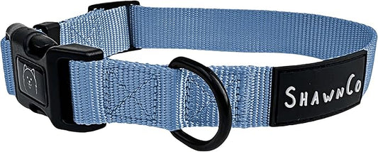 ShawnCo Dream Walk Dog Collar- Premium, Adjustable and Comfortable Pet Collar for Small, Medium, Large and Extra Large Dogs (S, Moonglow)