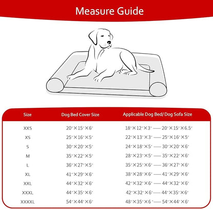 Waterproof Dog Bed Covers Replacement Washable Pet Hair Easy to Remove, Noiseless Quilted Puppy Pet Bed Cover Lovely Black Star Print 16x25 Inches, for Dog/Cat, Cover Only