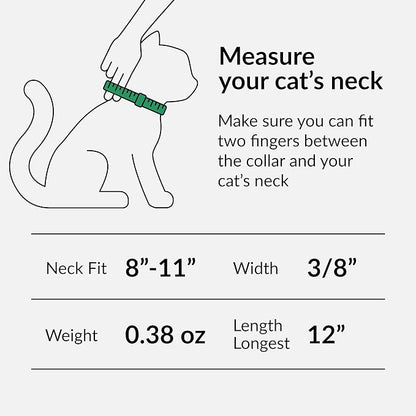 CollarDirect Leather Cat Collar with Bell - Kitten Collar, Small and Big Cat for Boy Cats, Girl Cats with Safety Elastic Strap (Neck Fit 8"-11", Red)