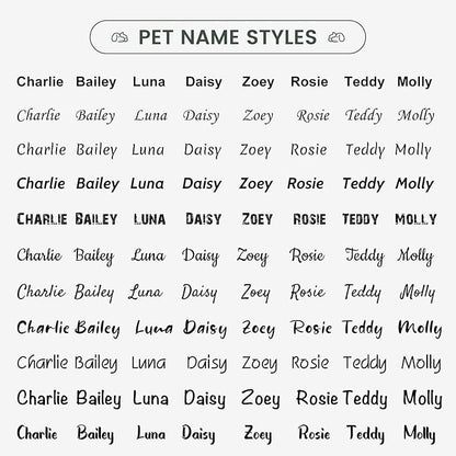 Dog Tags Personalized for Pets - YEHANTI Personalized Dog Tags with Dog Paw, Durable Stainless Steel Pet ID Tags for Small Large Dogs Cats, Custom Dog Name Tags Engraved on Both Sides (Heart)