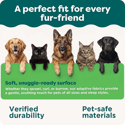 FurHaven Replacement Dog Bed Cover, Contour Luxe Lounger Design, Soft & Breathable Fabric for Cozy Comfort, Machine Washable, Jumbo XL, Ultra Plush Faux Fur & Suede, Chocolate
