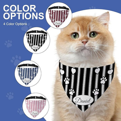 Personalized Dog Bandana Custom Name & Design, Premium Custom Dog Bandana for Small Medium Large Dogs, Soft Fabric Pet Scarf Personalized Pet Accessories Gift (Premium Elegant, Small)