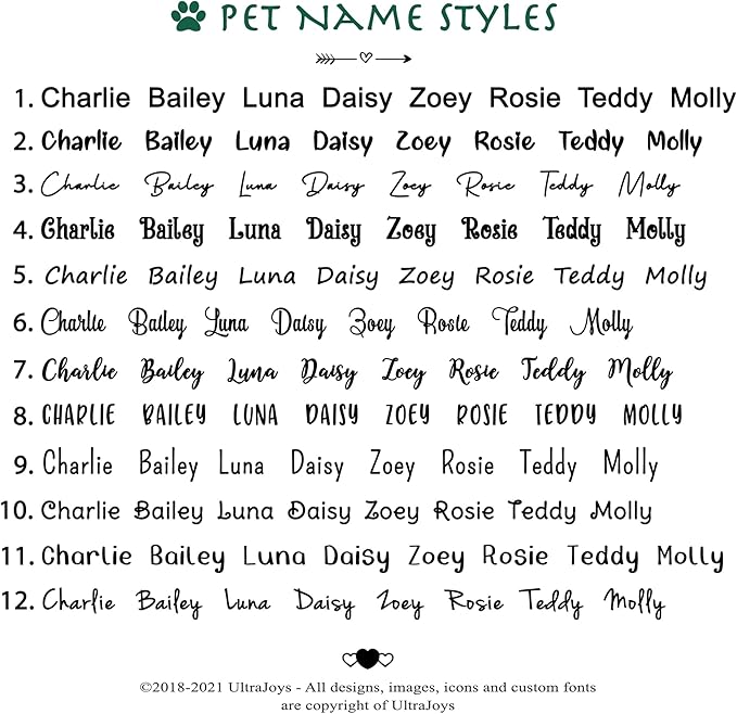 Ultra Joys Dog Tags Personalized for Pets - Hollow Paw Custom Pet ID Tag - Engraved Dog Tag for Small, Large Dogs - Large Military Dog Tag in Black