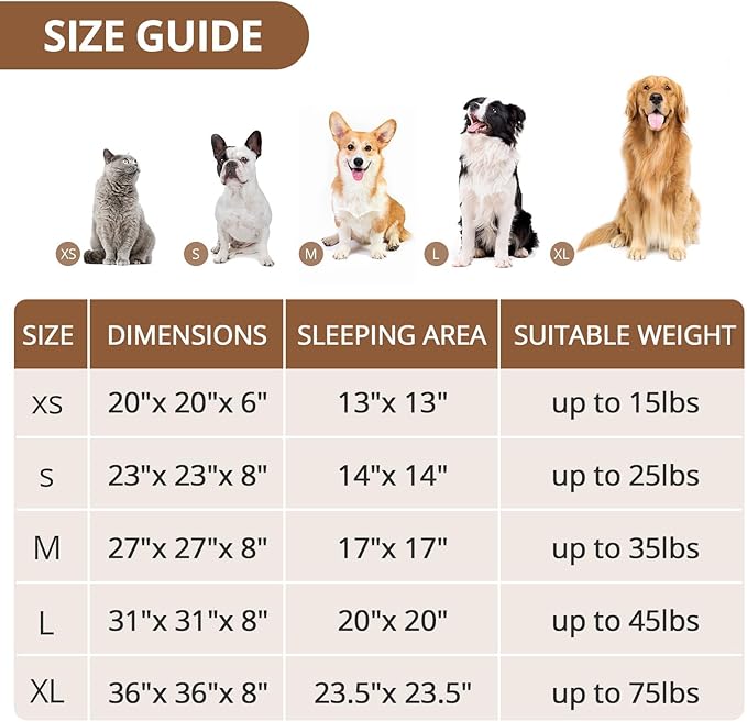 JOLLYVOGUE Calming Small Dog & Cat Bed for Indoor Cats - 20 inches Washable Donut Bed for Kittens & Puppies, Anti-Anxiety Round Fluffy Plush Pet Beds (Fits up to 15 lbs, Smoke Pink)