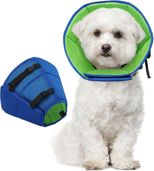 Dog Cone Collar After Surgery for Medium Dogs, Adjustable Soft Recovery Cone for Dogs to Stop Licking Biting, Comfortable Pet Elizabethan Alternative for Wound Healing