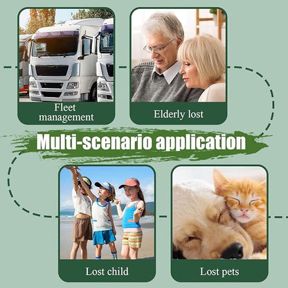 2025 Smart GPS Tracker for Dogs, Mini Cat GPS Tracker, Positioning Smart Alarm Pet Tracker, Waterproof and Drop-Proof, Extra Long Battery Life of 365 Day, No Subscription