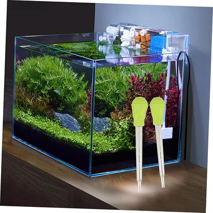 TOYANDONA 2pcs Manual Fish Tank Cleaner Waste Gravel Adsorber for Change and Coral Feeding Effortless Aquarium Maintenance Tool