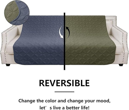 Waterproof Dog Blanket, 30x30 inches Small Pet Couch Covers for Sofa, Chair Bed Furniture Protector from Dogs Washable and Reversible-Blue+Green