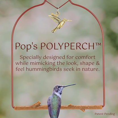 Hummingbird Charm, Red