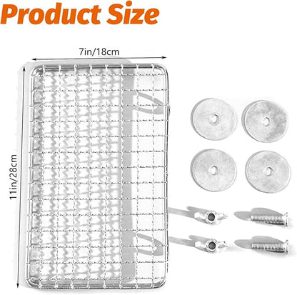 BNOSDM 2 Pack Bird Perch Platform Stainless Steel Birds Perches Parrot Shelf Training Stand Small Animals Cage Accessories for Parakeets, Budgies, Conures, Cockatiels, Lovebirds (Extra-Large Size)