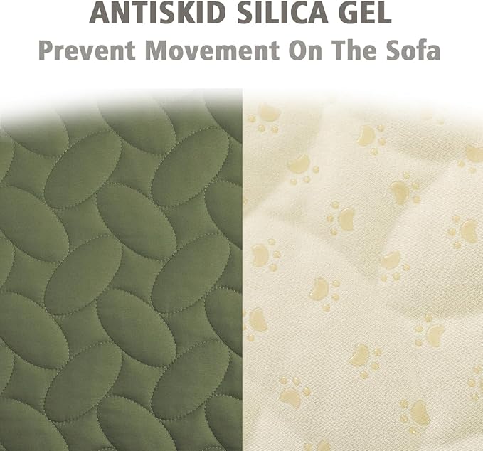 Ameritex Waterproof Pet Bed Cover Anti-Slip Dog Bed Blanket for Sofa and Furniture Waterproof New Pattern Design (Green, 30x90 Inch (Pack of 1))