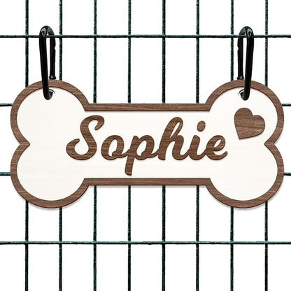 Personalized Dog Crate Sign Custom Dog Kennel Accessories Name Plate Doghouse Sign Decor Gift for Dog Lover