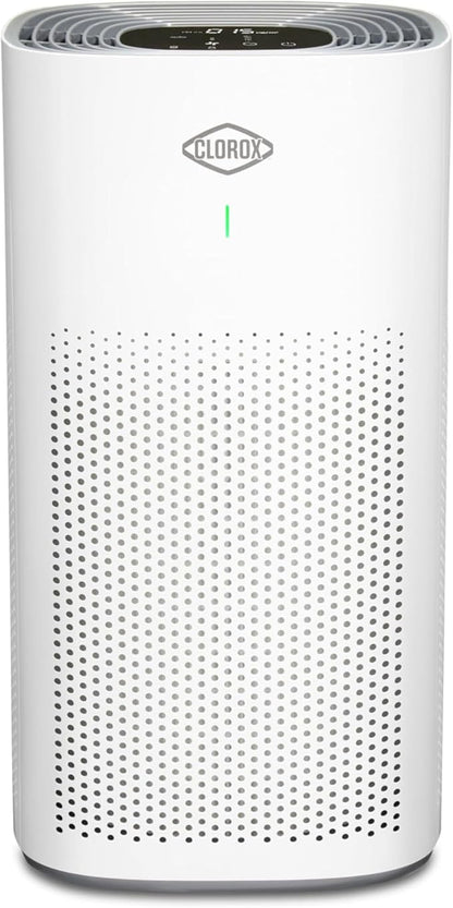 Clorox HEPA Air Purifiers for Home, True HEPA Filter, Large Rooms Up to 1,500 Sq Ft, Removes 99.9% of Mold, Viruses, Wildfire Smoke, Allergens, Pet Allergies, Dust, AUTO Mode, Whisper Quiet