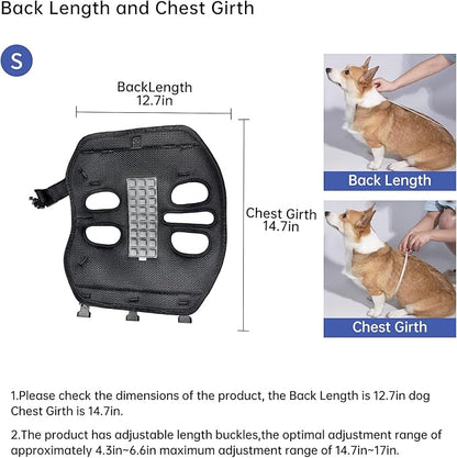 Dog Lift Harness for Small Dogs,Dog Backpack Carrier,Adjustable Padded Breathable Straps for Dogs, Disabled, Joint Injuries, Arthritis,S(4.5-7.5LBS)