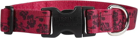 LupinePet Originals 1" Plum Blossom 16-28" Adjustable Collar for Large Dogs
