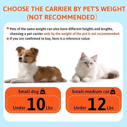 Petskd Top-Expandable Pet Carrier 17x11x9.5 Inches Alaska Airline Approved, Soft-Sided Carrier for Small Cats and Dogs with Locking Safety Zippers and Anti-Scratch Mesh(Black)