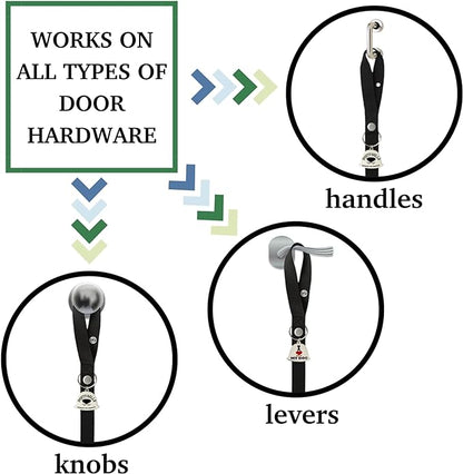 Caldwell's Pet Supply Co. Dog Potty Bells, Dog Door Bell, Bells To Go Outside, Potty Training Bell, Dogs Doorbell, Dogs Potty Doorbell, Ring To Go Pee, All Breed Puppy Training Tool - White (Set of 2)