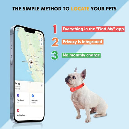 BONSO 2-in-1 GPS Tracker for Dogs: Smart Collar with Real-Time Location, No Monthly Fee, Unlimited Range (iOS Only) GPS Tracker Dog Collar- Ideal for Small, Medium Large Dogs(Tracker Included)