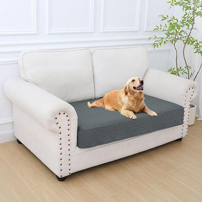 hyha Waterproof Dog Blanket, Soft Dog Bed Cover Pet Blankets, Waterproof Sofa Couch Cover for Dogs Washable, Reversible Pet Couch Covers for Sofa Furniture (30x53 Inch, Dark Grey/Dark Grey)