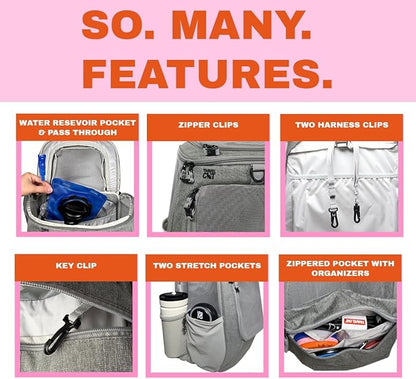 Travel Cat Navigator Carrier Bag - Premium Cat Backpacks for Carrying Cats, Travel, Hiking, Outdoor Use - Grey Mesh Backpacks for Small, Medium, Large Cats up to 25 LBS with Side Pockets, Zipper Clips