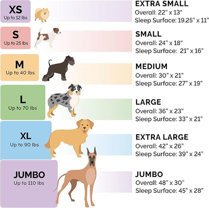 Furhaven Dog Bed for Large/Medium Dogs, 100% Washable, Sized to Fit Crates - Sherpa Fleece Bolster Crate Pad - Gray, Large