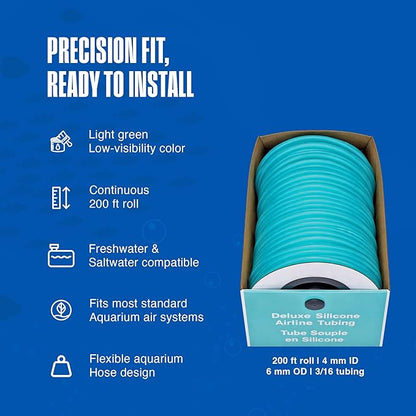 PENN PLAX deluxe silicone airline tubing 200 feet long