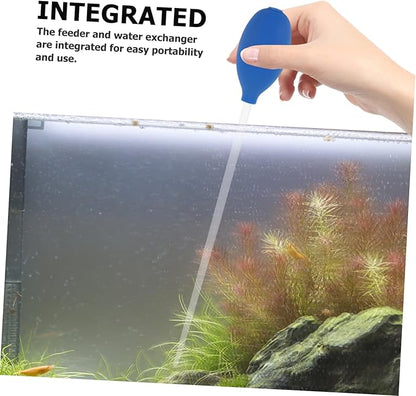 Aquarium Cleaning Tool Manual Water Changing Feature Soft Coral Feeder for Gentle Care for Maintaining Healthy Fish Tank Environment