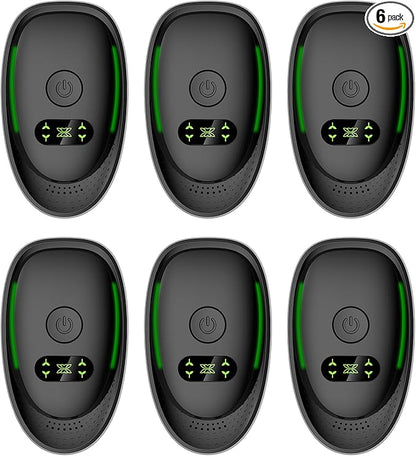 Plug In Air Purifier - 6Packs Air Ionizers for Home, Silent Filterless Air Purifier, Auto Mode for Pets Odor Smoke, Quiet Operation Negative Ion Technology Freshener for Home, Bedroom, Office