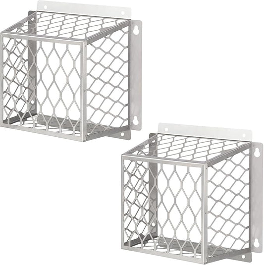 Dryer Exhaust Guard Vent Cover,Dryer Vent Bird Guard for Most 3" to 4" Fan Cover, 7"Lx7"Wx5"H Stainless Steel Ventilation Bird Cage for Bathroom Exhaust Ventilation Fan,2PCS
