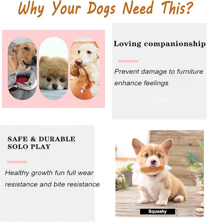 3PCS Natural Cotton Rope Toys for Small Dogs and Puppies, Dog Dental Care Chew Toys for Teething,Anxiety Relief, Helps Clean Teeth & Prevent Furniture Destruction(Chicken Leg Set)