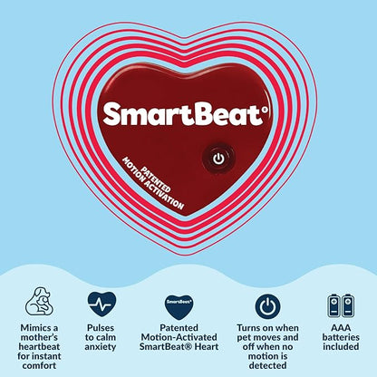 Snuggle Puppy Junior Heartbeat Puppy Toy - Heartbeat Puppy for Dogs - Pet Anxiety Relief and Calming Aid - Comfort Dog Toy - Behavioral Training and Sleep Aid Cuddle Buddy - Golden