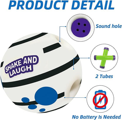 Glow in The Dark Dog Toys Ball, Interactive Dog Ball, Shaking with Gibbering Sound, M, 3.46 in (8.8 cm)