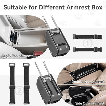 PETSFIT Multipurpose Center Console Dog Car Seat, Airline Approved Dog Car Carrier with Safety Tether and Pockets, Portable Cat Car Seat, Dog Car Seats for Small Dogs, Cats Up to 9 LBS (Deep Grey)