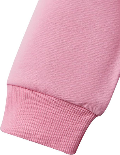 Toddler Baby Girls Cotton Sweater, Long Sleeve Crewneck Sweatshirt Pullover Kids Warm Clothing for Fall Winter