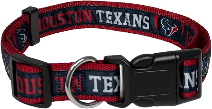 NFL PET Collar Houston Texans Dog Collar, Small Football Team Collar for Dogs & Cats. A Shiny & Colorful Cat Collar & Dog Collar Licensed by The NFL