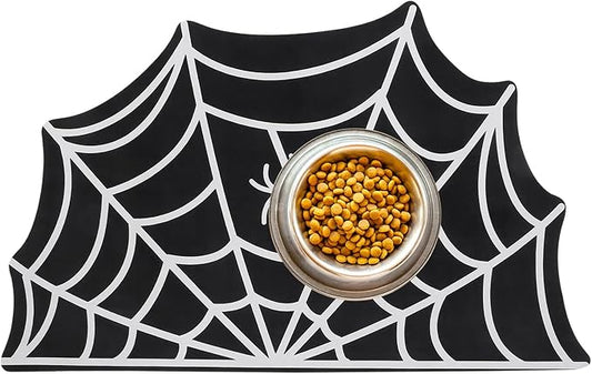 Halloween Pet Mat for Food and Water, Pet Feeding Mat for Dog Cat Bowl Absorbent Anti-Stain Non-Slip Quick Dry Easy Clean Floor Placemat, Pets Accessories Indoor (20 * 31.5 in)