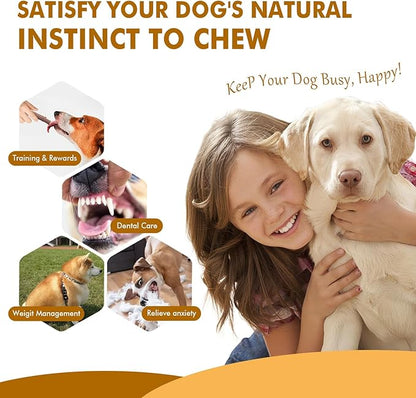 4 Pack Durable Dog Chew Toys for Aggressive Chewers-Puppy Teething Toys, Long-Lasting Dog Bones for Small & Medium Breeds-Indestructible Chew Toys for Dogs to Keep Them Busy & Support Dental Health