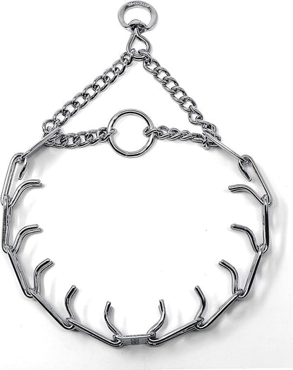 Herm Sprenger Prong Dog Training Collar Ultra-Plus Chrome Plated Steel Pet Pinch No-Pull for Dogs Anti Pull Made in Germany 2.25mm x 13in Small
