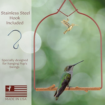 Hummingbird Charm, Red