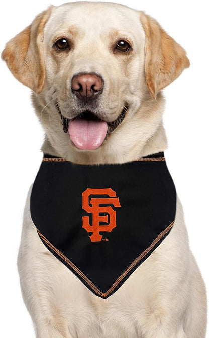 Pets First MLB SAN Francisco Giants TIE Bandana, Large/X-Large. Dog Bandana Scarf Bib for Pet Cat Dog. The Ultimate Game-Day, Party Bandanna, Birthday Event