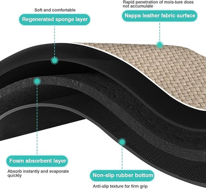 Pet Feeding Mat for Floors Waterproof Dog Mat for Food and Water Absorbent Quick Dry Non Slip mat for Cat Bowls