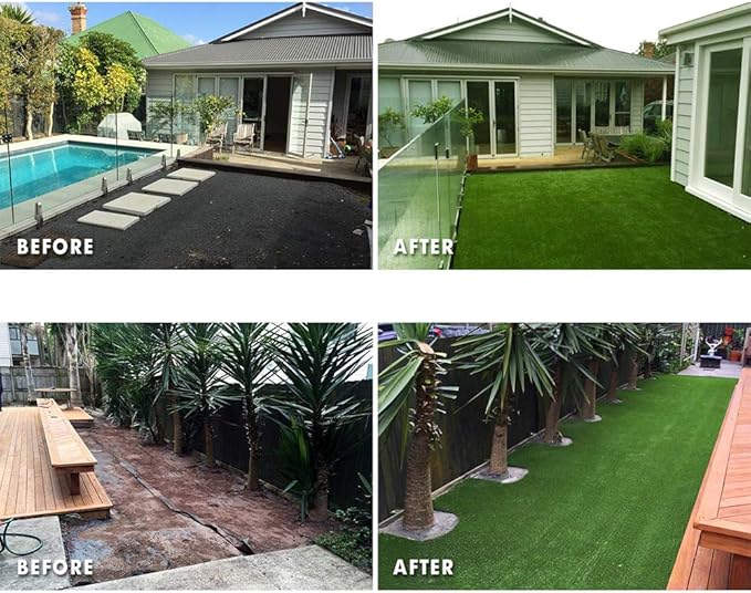 Petgrow Synthetic Artificial Grass Turf 6FTX72FT for Indoor Outdoor Dog Synthetic Grass Mat, Party Wedding Christmas Balcony Garden Astro Turf Rug,Drainage Holes Faux Fake Grass Rug Carpet for Pets