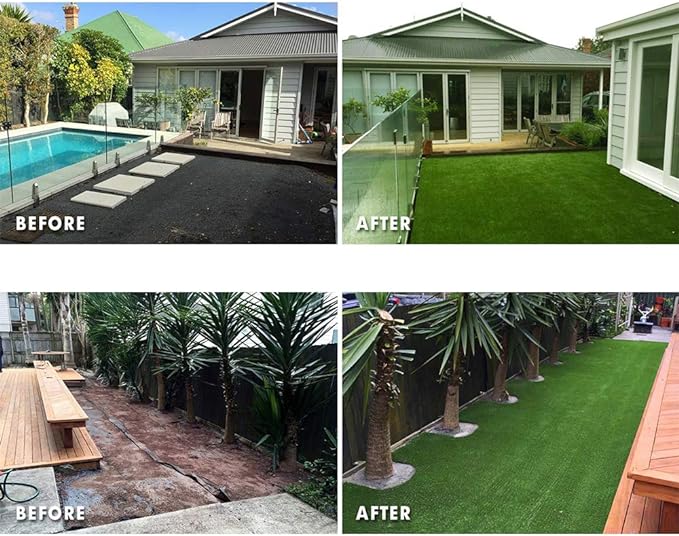 Petgrow Synthetic Artificial Grass Turf 4FTX38FT for Indoor Outdoor Dog Synthetic Grass Mat, Party Wedding Christmas Balcony Garden Astro Turf Rug,Drainage Holes Faux Fake Grass Rug Carpet for Pets