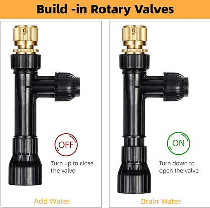 DXOPHIEX Gravel Vacuum for Aquarium Fish Tank Siphon Aquarium Water Changer with Three Metal Faucet Adapter and Long Hose 50 Feet
